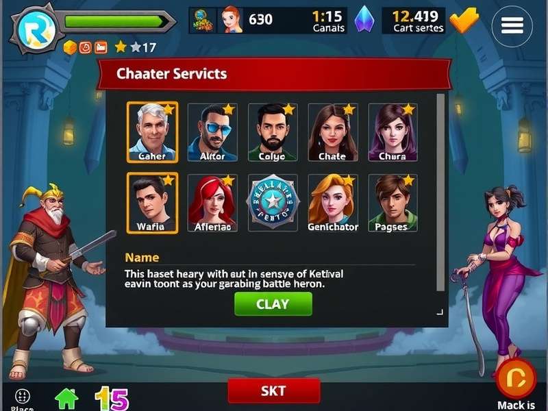 Kolkata Battle Hero character selection screen
